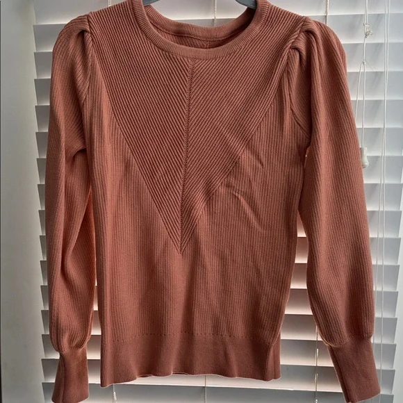 Rust Ribbed Sweater - Picture 1 of 2
